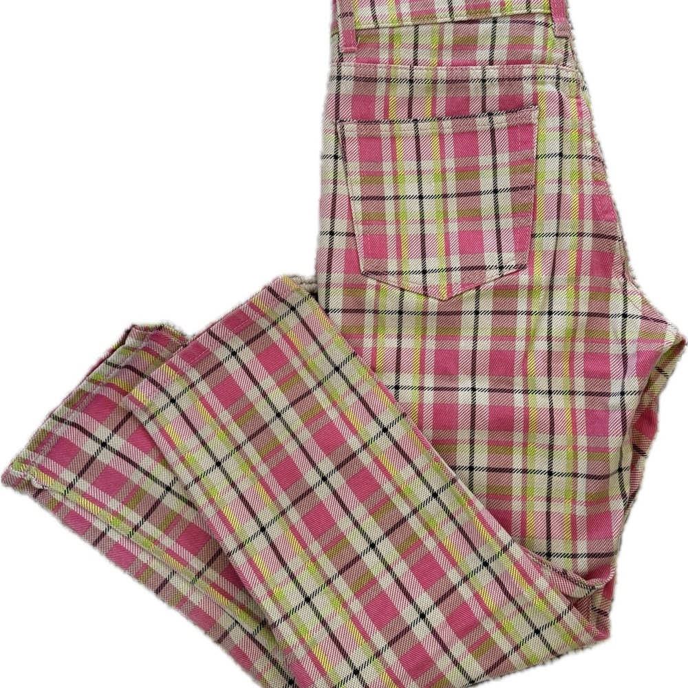Pink Plaid Pants